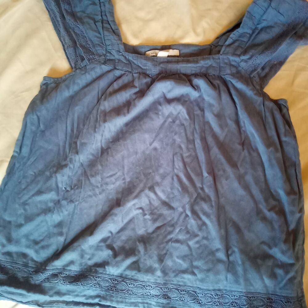 Old Navy Womens Medium Peasant Top vtg